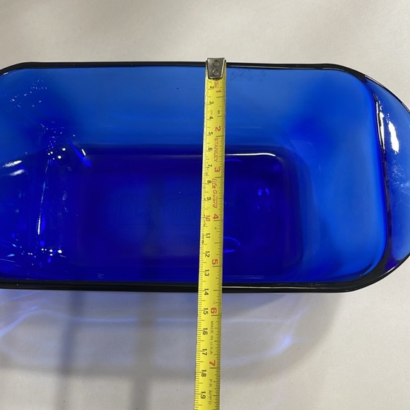 Pyrex Vintage Cobalt Blue 1.5 Qrt mid-century ovenware bakeware - Picture 6 of 8